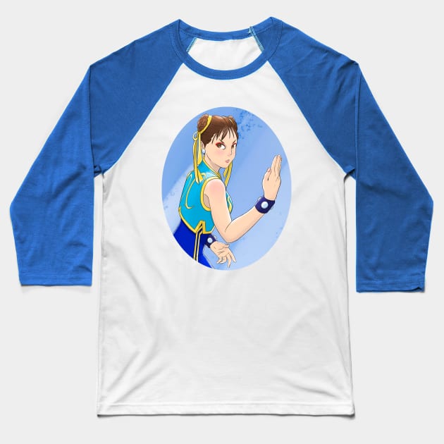 Chun Li Fanart Baseball T-Shirt by BeltreDog